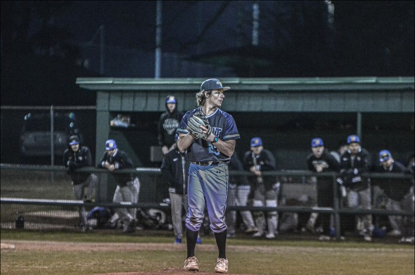 Tanner Duncan on the mound during a college game